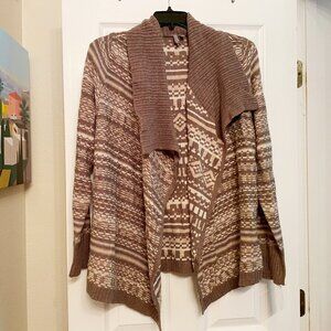 New Caslon Nordstrom Cozy Open Cardigan in Earthen Tones